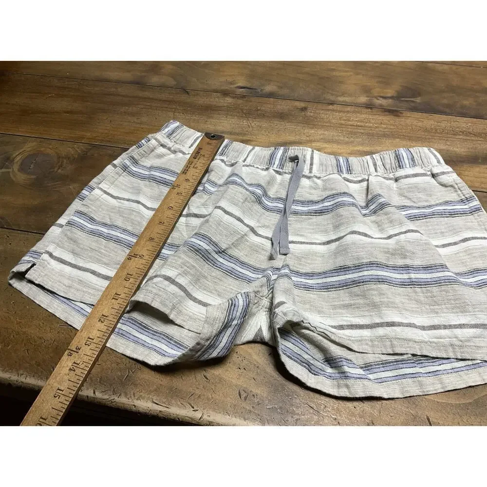 Patagonia Women’s Island Hemp Baggies Shorts Size Medium Striped
